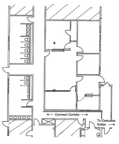 Floor plan for studio, 1675 sqft